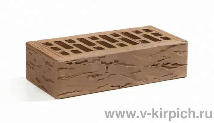 Кирпич лицевой Воротынск М150 1,0НФ терракотовый руст (утолщ. лиц. стенка) купить в "Строй-Ресурсе"