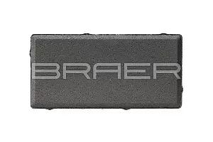 Тротуарная плитка Braer Прямоугольник серый 200*100*60 фотография
