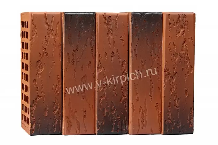 Кирпич лицевой Воротынск М150 1,0НФ красный флеш руст (утолщ. лиц. стенка) купить в "Строй-Ресурсе"