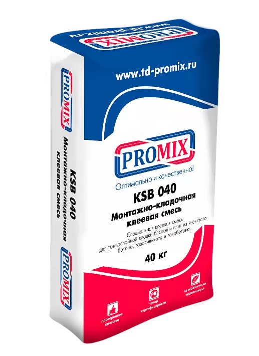 Клеевая смесь PROMIX KSB  040  4053 Зима (40кг/меш) купить в "Строй-Ресурсе"