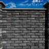 Забор BRICK Блок рядовой  графит купить в "Строй-Ресурсе"