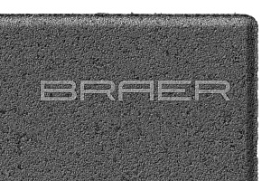 Тротуарная плитка Braer Мозаика Серый фотография